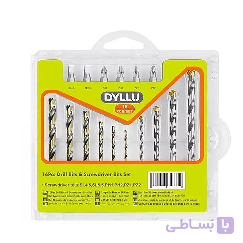 ست 16 عددی مته و سر پیچ گوشتی دایلو مدل DTMJ4165 — تصویر 1