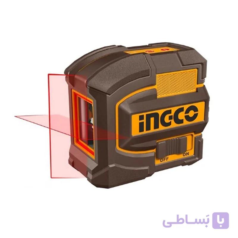 تراز لیزری 2 خط قرمز مغناطیسی 18 متری اینکو مدل HLL156503 — تصویر 1