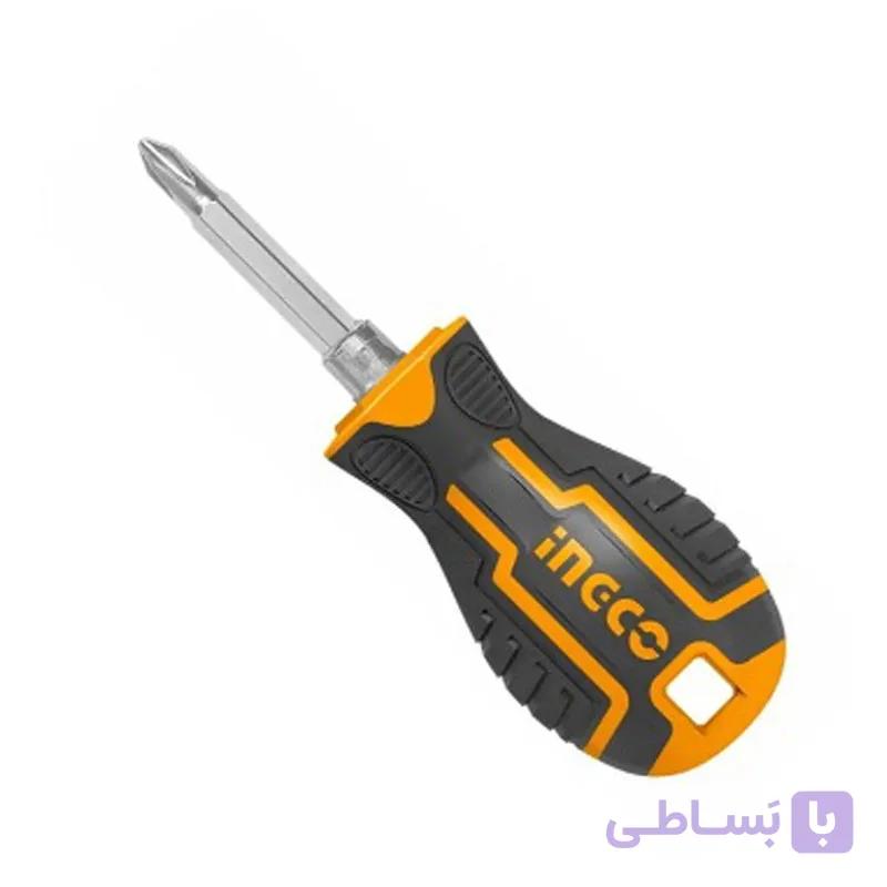 پیچ گوشتی تخت و چهارسو مشتی اینکو مدل AKISD0202 — تصویر 1