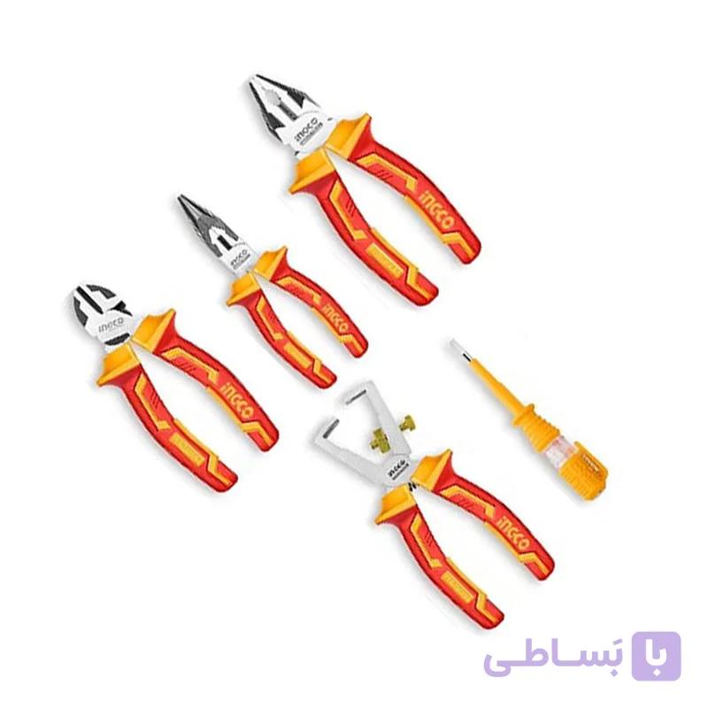 ست انبر برقکاری 5 عددی صنعتی فشار قوی اینکو مدل HKTV01P051 — تصویر 1