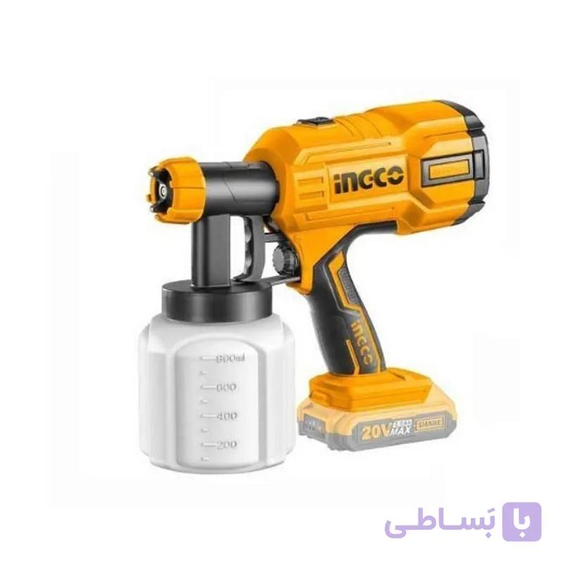 پیستوله رنگ پاش شارژی بدون باتری 20 ولت اینکو مدل CSGLI2004 — تصویر 1