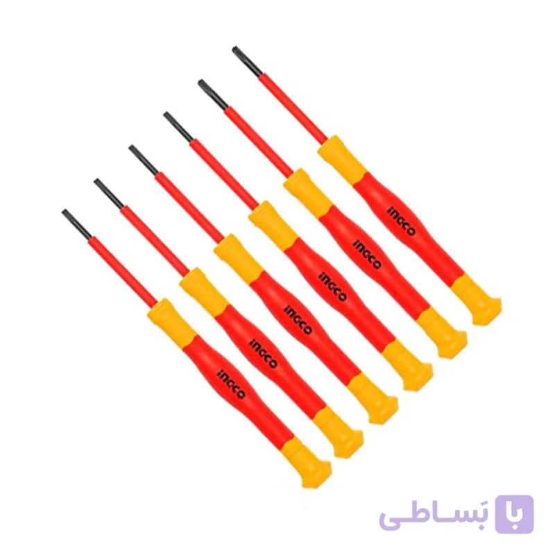 ست پیچ گوشتی ریز ساعتی 6 عددی اینکو مدل HKPSD0601 — تصویر 1