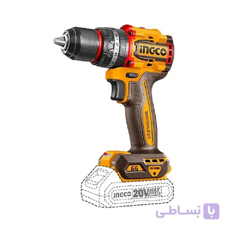 دریل پیچ گوشتی چکشی شارژی بدون براشلس 16 ولت اینکو مدل CIDLI166062 — تصویر 1