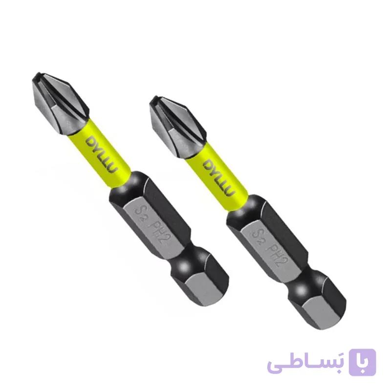 ست 2 عددی سر پیچ گوشتی PH2 چهارسو 50 میلی متر دایلو مدل DTSV2K12 — تصویر 1