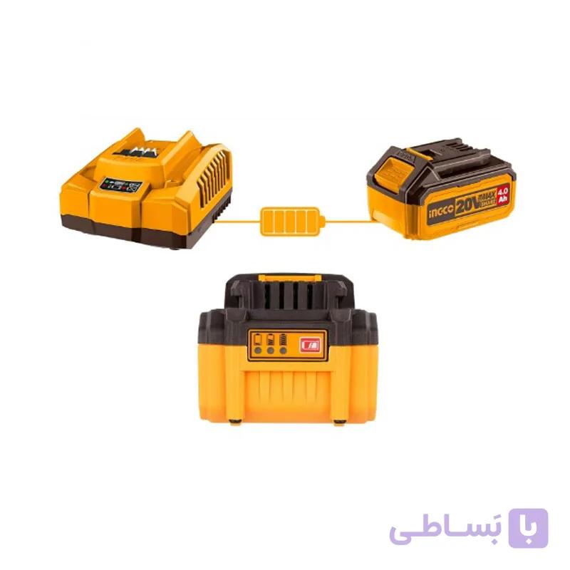 پک 2 عددی باتری 20 ولت 4 آمپر اینکو مدل FBCPK1214 — تصویر 1