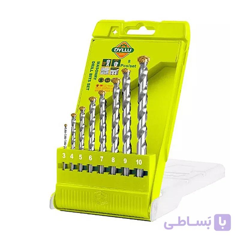 ست 8 عددی مته الماسه دایلو مدل DTMJ6B08 — تصویر 1