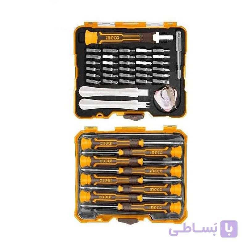 ست 45 عددی پیچ گوشتی ساعتی و پیچ گوشتی اینکو مدل HKSDB0458 — تصویر 1