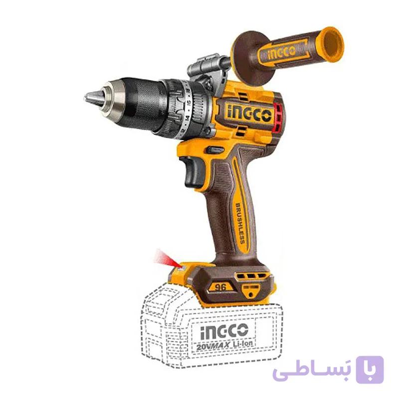 دریل چکشی شارژی براشلس اینکو مدل CIDLI209685 — تصویر 1