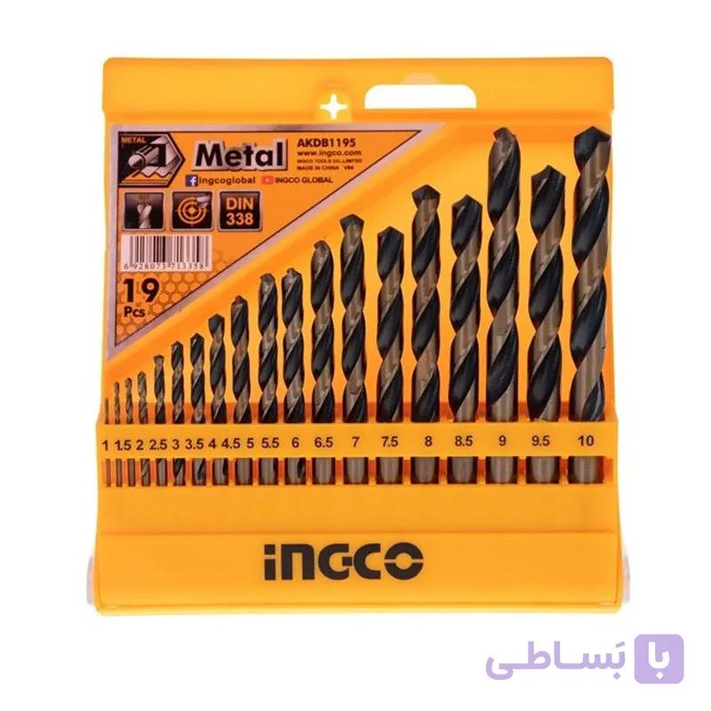 ست مته آهن (کبالت) 19 عددی اینکو مدل AKDB1195 — تصویر 1