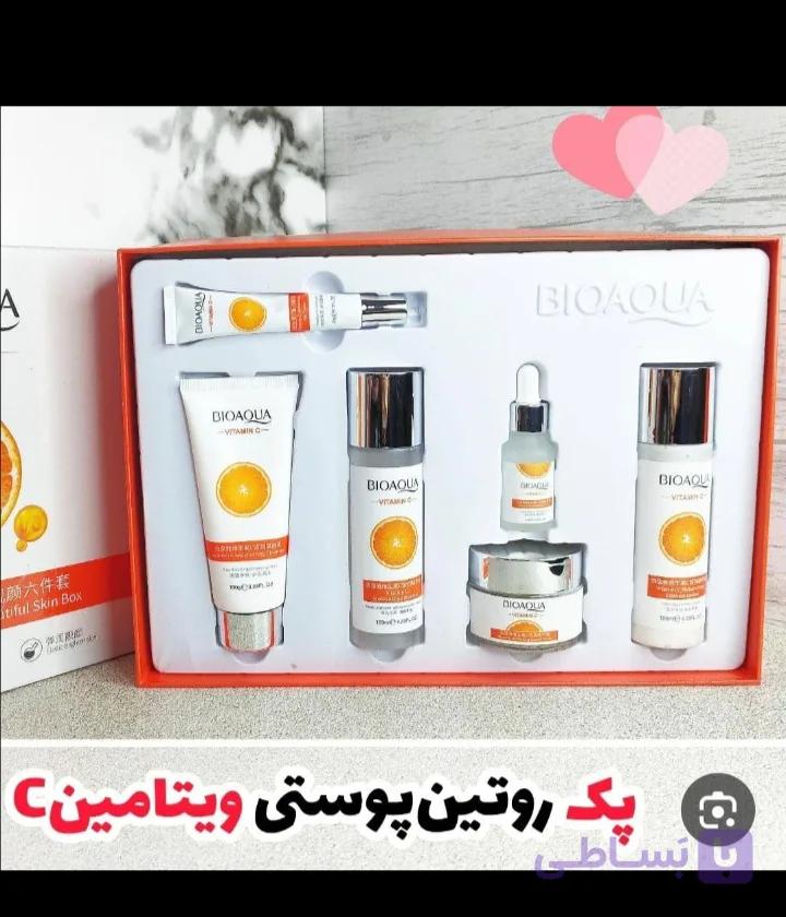 پک ۶ تکه روتین مراقبت پوستی روشن کننده و ضدلک ویتامین سی