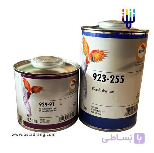 کلیرکوت گلازوریـت Glasurit 923-255 HS Multi Clear Coat + هاردنر 929-91 — تصویر 1