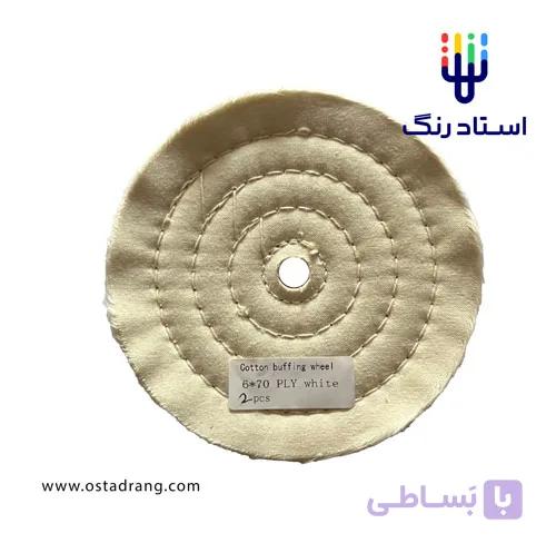 بافت گیلانس پولیش ترکیه ای 70*6 (قطر 150) هفتاد لایه (سفید) — تصویر 1