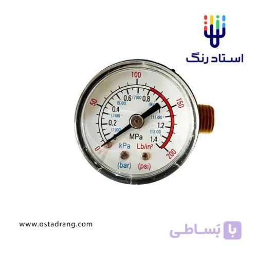 شیر تنظیم باد عقربه ای (رگولاتور باد پیستوله) چینی Air Pressure Regulator with Gauge — تصویر 1