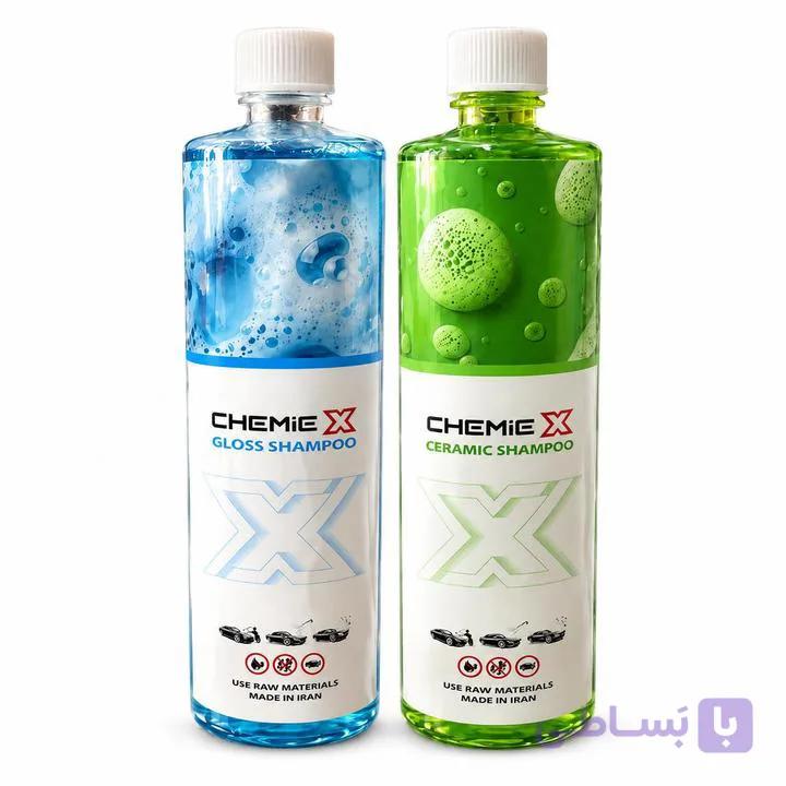 کیت 2 عددی شامپو بدنه خودرو کمیکس Chemix (شامپو سرامیک-شامپو براق) — تصویر 1