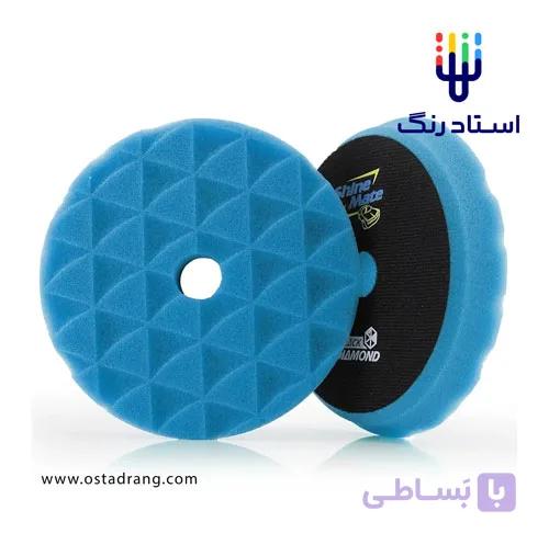 پد پولیش مشبک 125 متوسط آبی Shinemate Black Diamond Blue Polishing Pad — تصویر 1