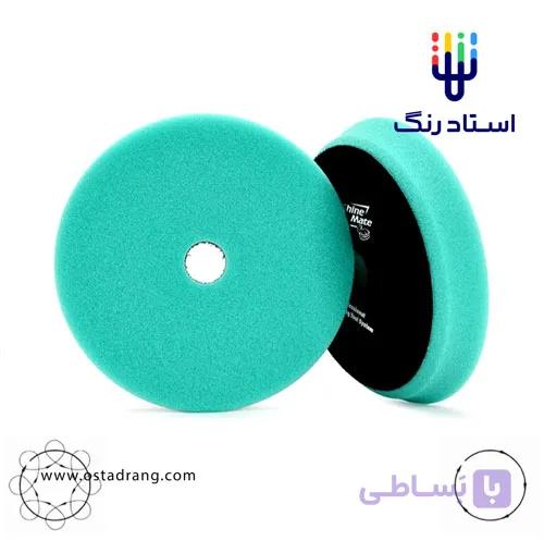 پد پولیش سبز زبر شاین میت 125 ShineMate T120 Heavy Cut کد 34126-9 مناسب پولیش روتاری و DA — تصویر 1