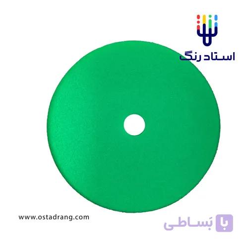پد پولیش چسبی تخت زبر اس آر اس(سبز) 150 SRS Heavy Cut Polishing Pad — تصویر 1