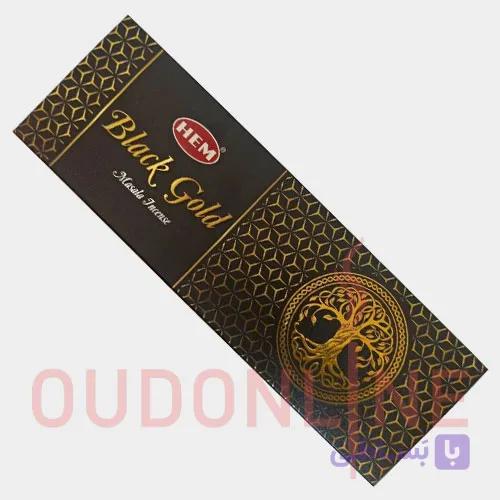 عود خوشبو کننده شاخه ای هم HEM مدل بلک گلد(طلای سیاه) Black gold