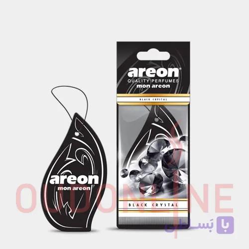 خوشبو کننده آویزی خودرو آرئون Areonمدل بلک کریستال Black crystal