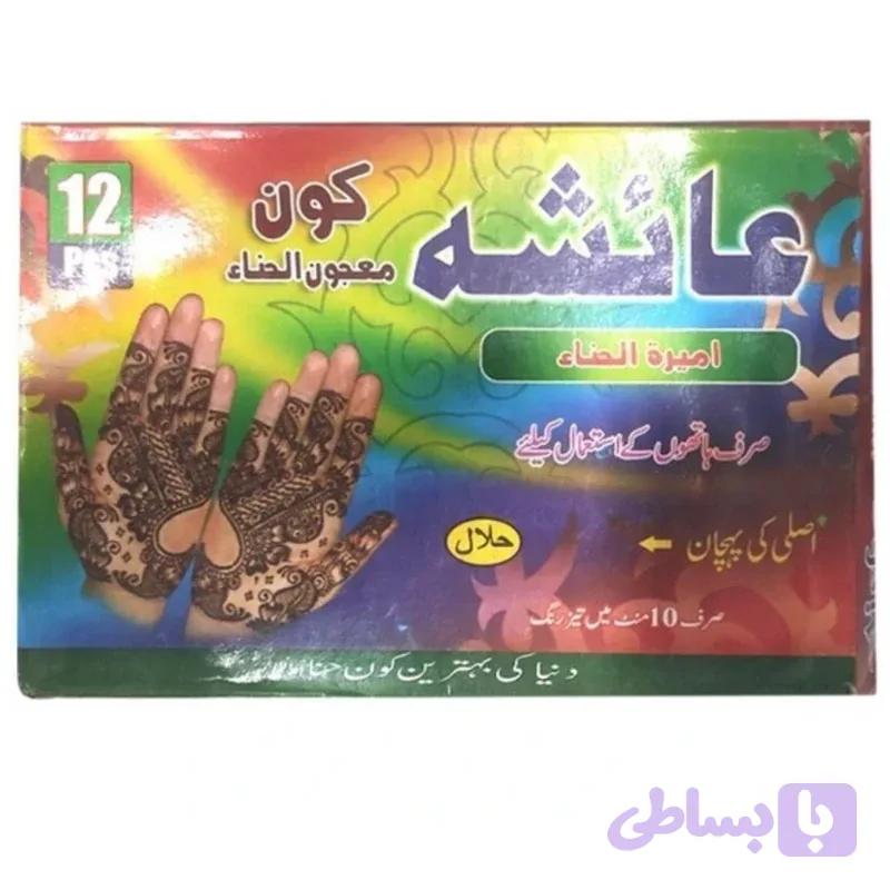 حنا طراحی عائشه اصلی رنگ قرمز
