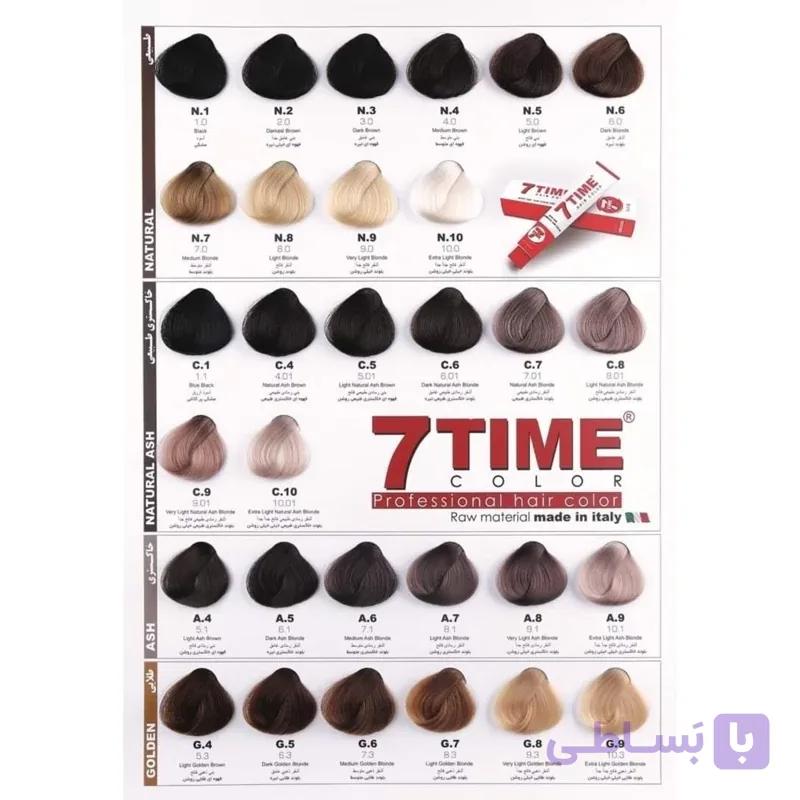 رنگ مو سون تایم دارای 110 طیف رنگی ،مواد اولیه ایتالیایی، نرم کننده و رنگ پذیری بالای مو(قبل از ثبت سفارش، موجودی بگیرید