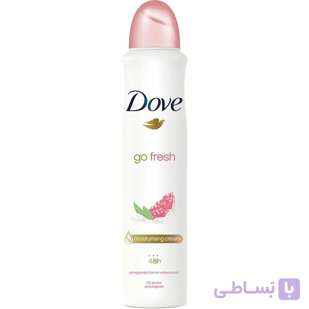 اسپری داو زنانه Go Fresh رایحه انار و برگ لیمو حجم ۲۵۰ میل | محافظت ۴۸ ساعته