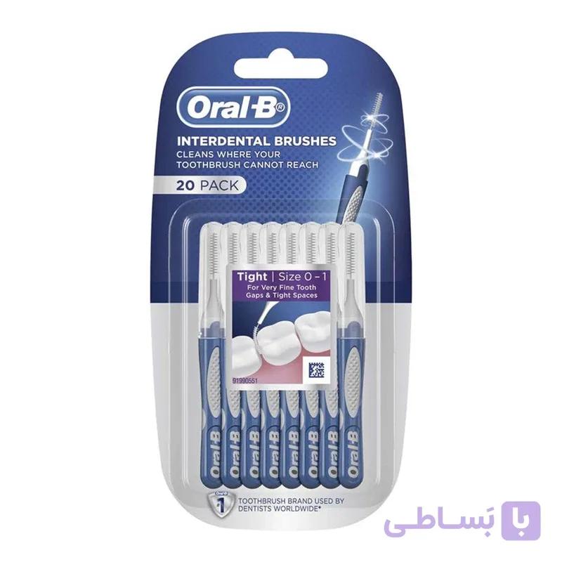 مسواک بین دندانی اورال بی اینتردنتال بسته 20 عددی — تصویر 1