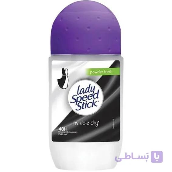 مام رول لیدی اسپید استیک Powder Fresh حجم ۵۰ میل | رایحه پودر بچه — تصویر 1