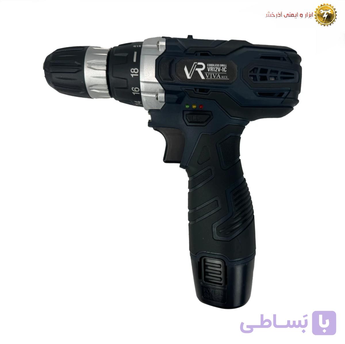 دریل پیچ گوشتی شارژی تک باطری ویوارکس مدل VR12V-1C — تصویر 1