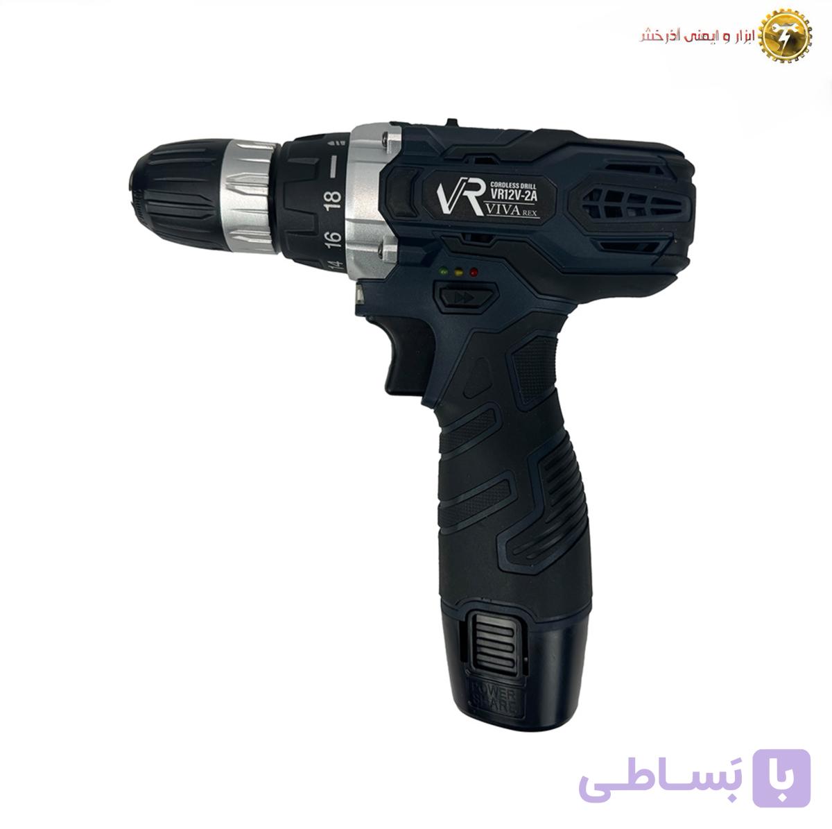 دریل شارژی 12 ولت ویوارکس مدل VR12V-2 — تصویر 1