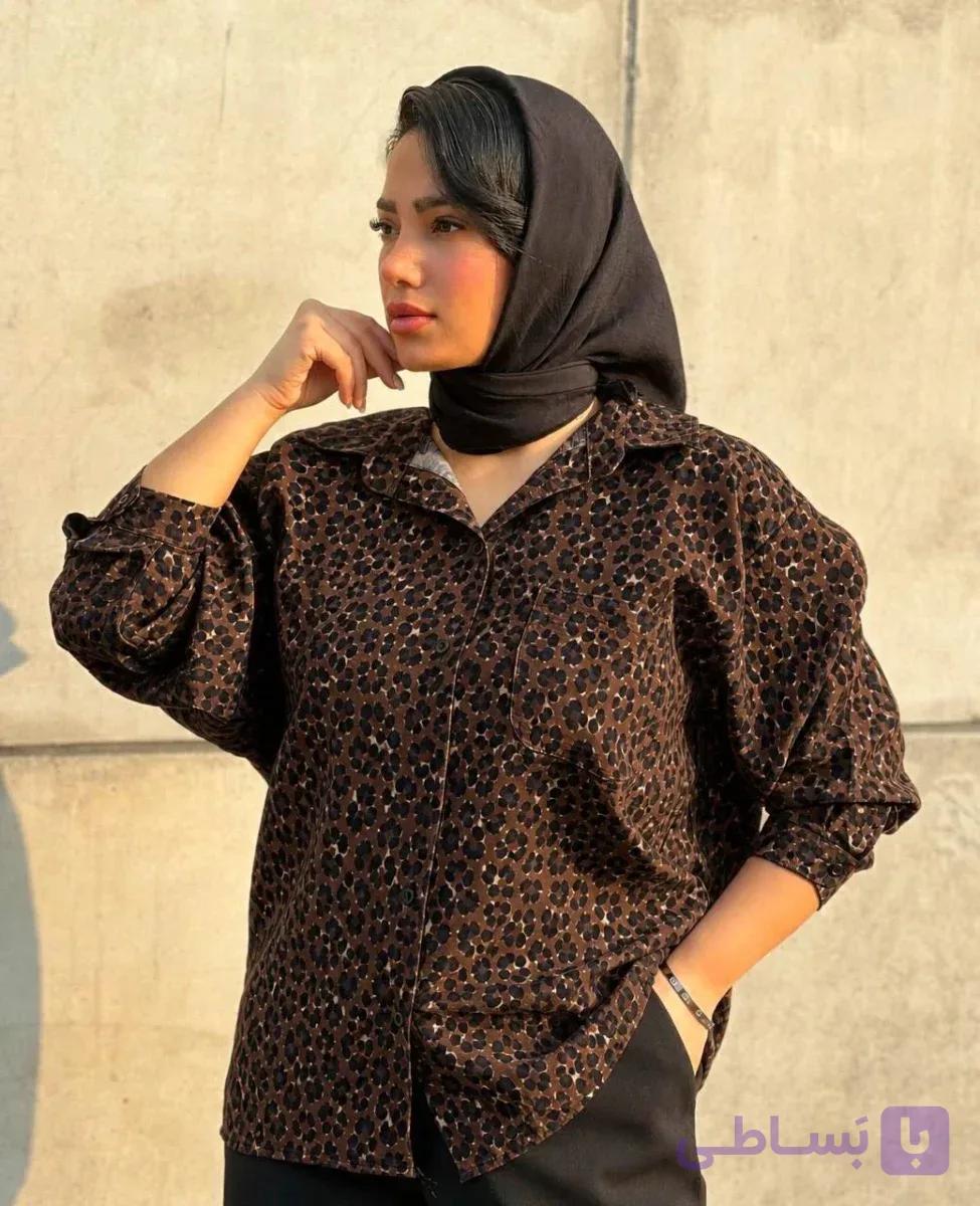 شومیز زنانه پلنگی ترند EL212223 — تصویر 1