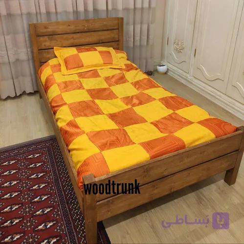 تخت خواب چوبی یک نفره کد 016 — تصویر 1