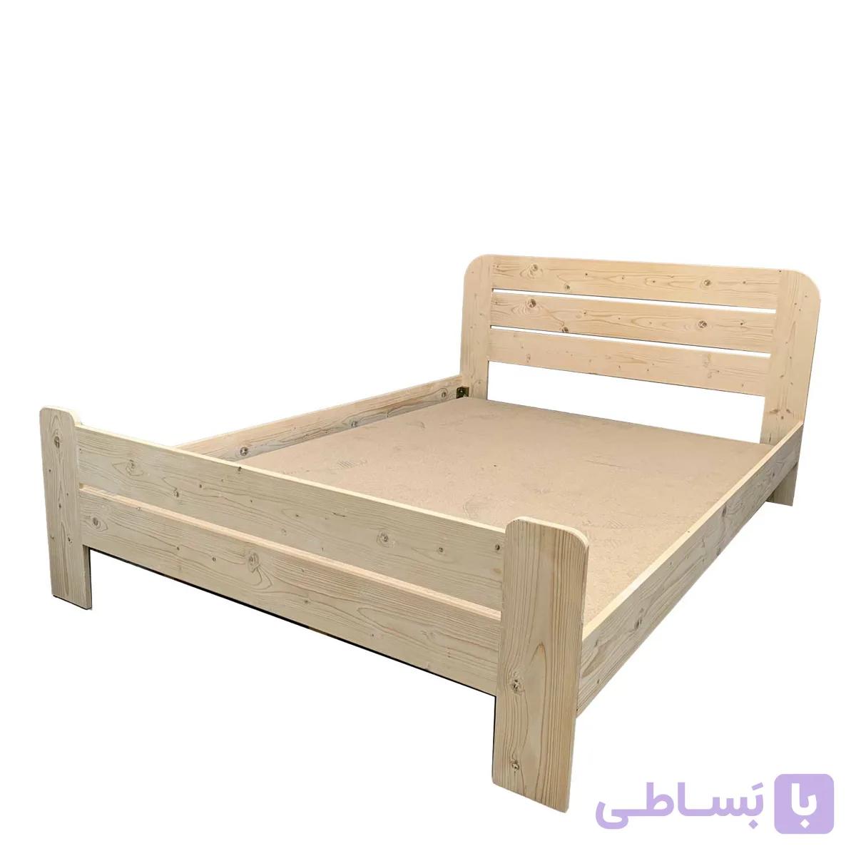 تخت خواب دونفره چوبی کد 017 — تصویر 1