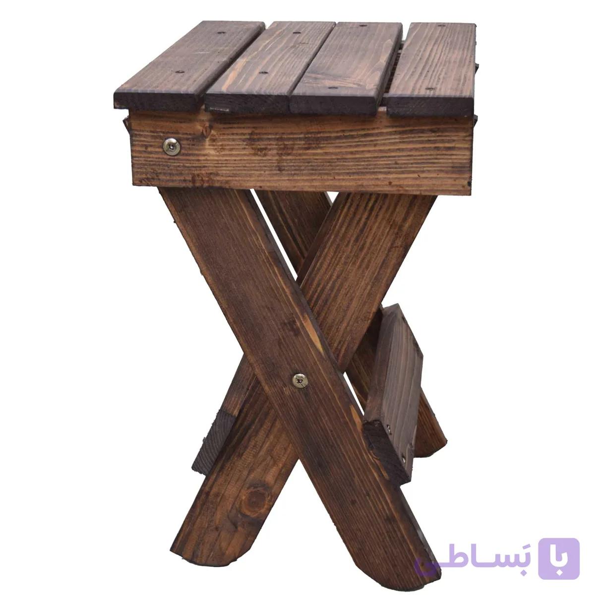 چهارپایه چوبی تاشو کد 012 — تصویر 1