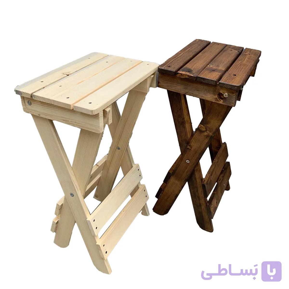 چهارپایه چوبی تاشو مخصوص اپن کد 014 — تصویر 1