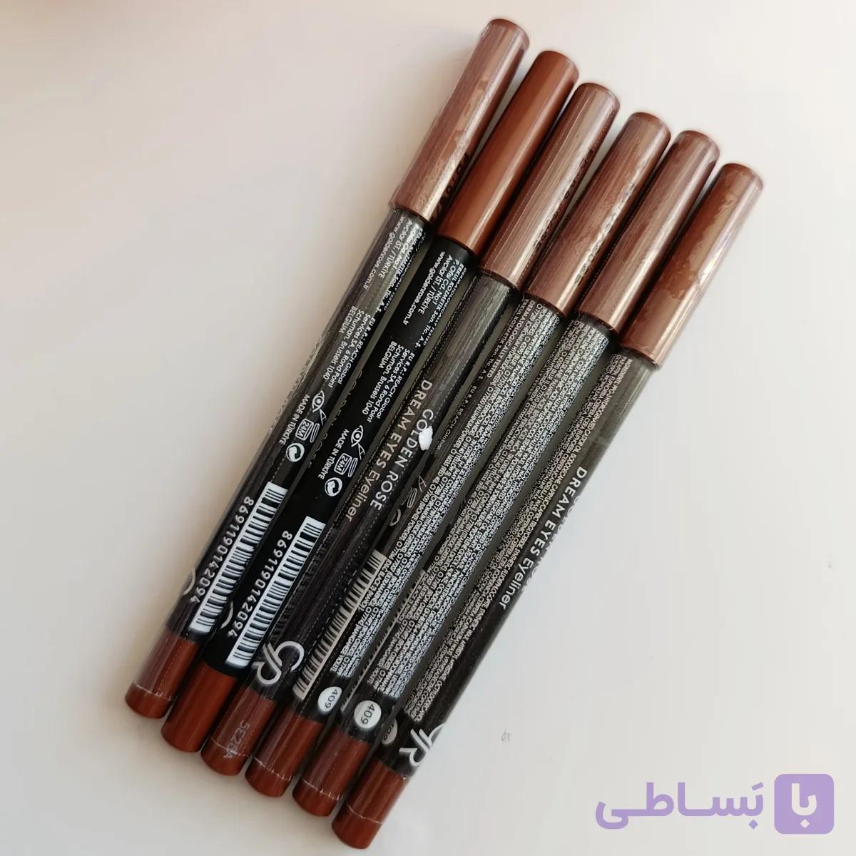 مداد چشم قهوه ای گلدن رز
