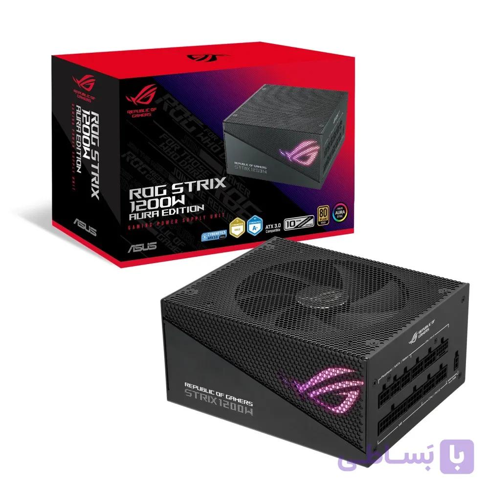 پاور ایسوس 1200 وات فول ماژولار مدل ROG STRIX 1200W Gold Aura