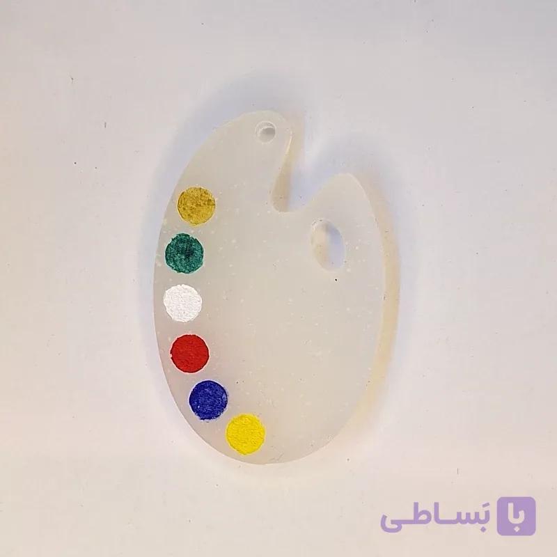 آویز/جاکلیدی رزینی طرح پالت نقاشی