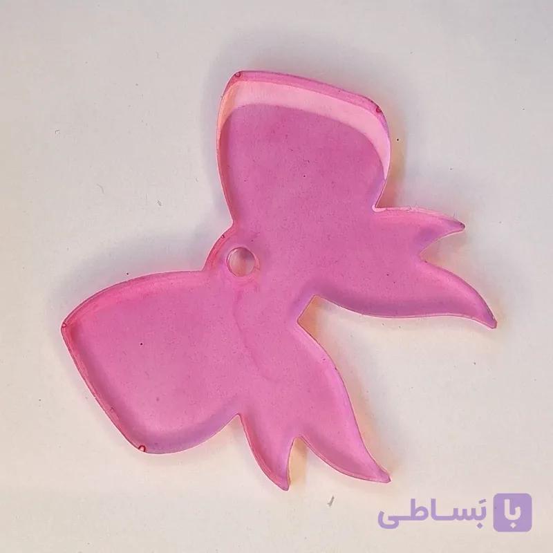 آویز/جاکلیدی طرح پاپیون سایز بزرگ رزینی