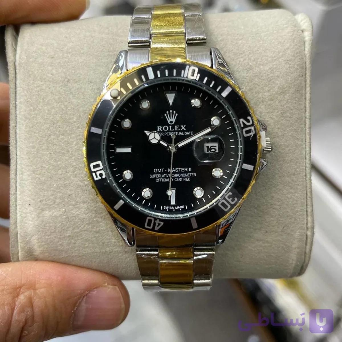 ساعت رولکس مردانه  استیل  ساب مارین مارینر Rolex ساعت مچی چرخشی رینگی روز مرد هدیه تولد پرفروش مردانه سنگین و لوکس