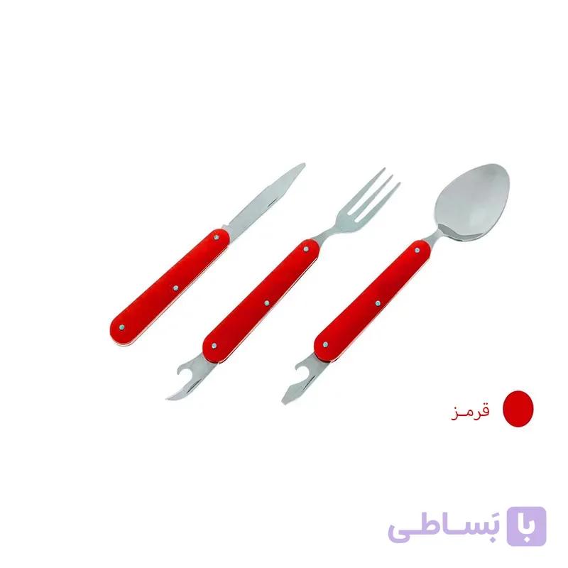 ست قاشق چنگال و چاقو سفری تاشو کد 2030 — تصویر 1
