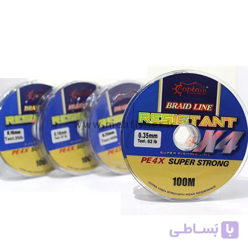 نخ ماهیگیری ابریشم برند کاپیتان 100 متری – Resistant — تصویر 1