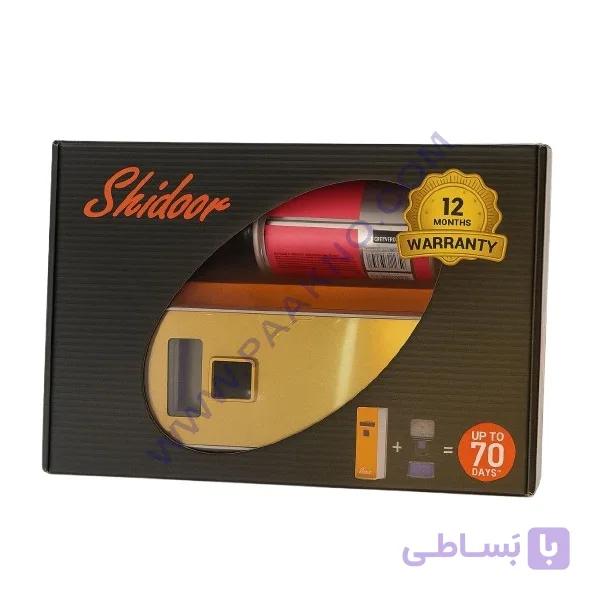 دستگاه خوشبو کننده هوا شیدور shidoor طلایی براق مدل LCD دار همراه با اسپری یدکی — تصویر 1
