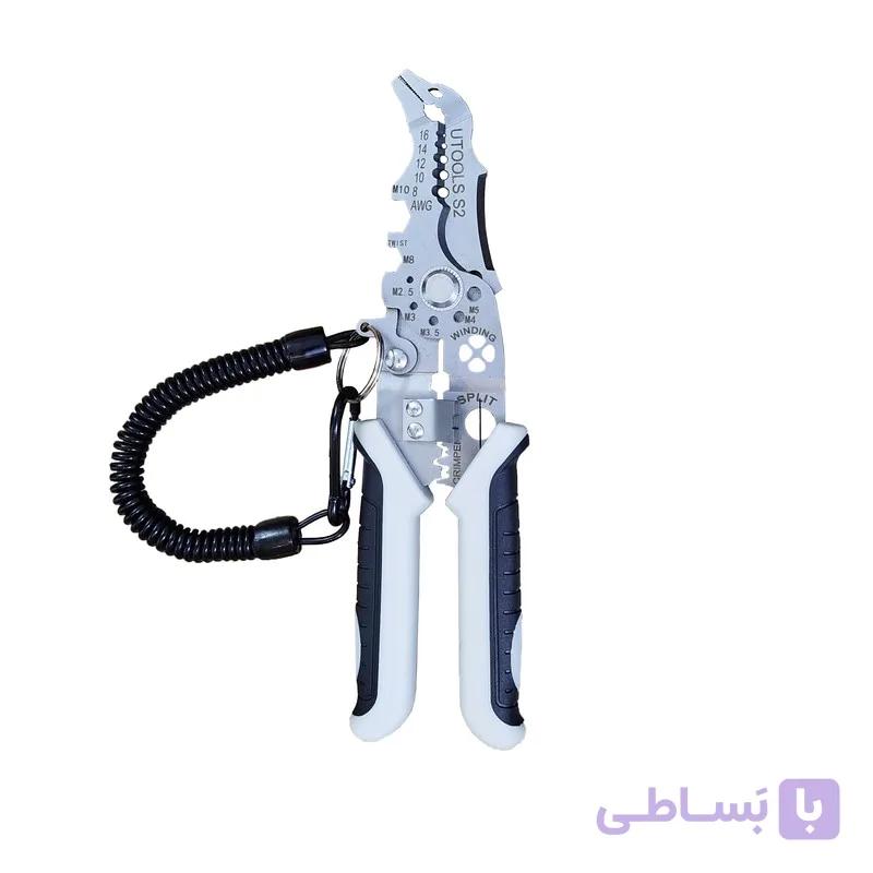انبر سیم لخت کن چندکاره یوتولز مدل S2 سایز هشت و نیم اینچ