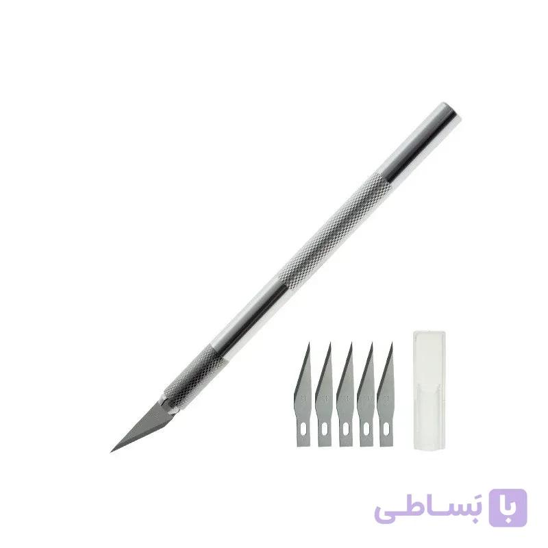 کاتر قلمی+5عدد تیغه کاتر UTOOLS مدل A1018