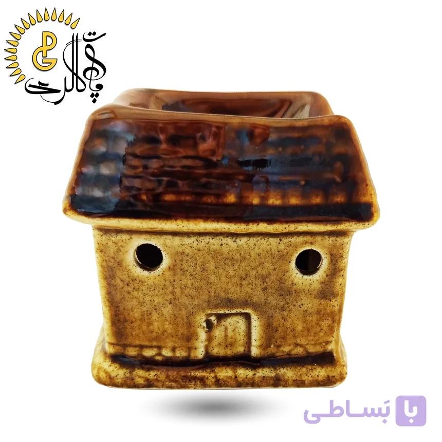 اسانس سوز سرامیکی طرح کلبه کد 5546 — تصویر 1