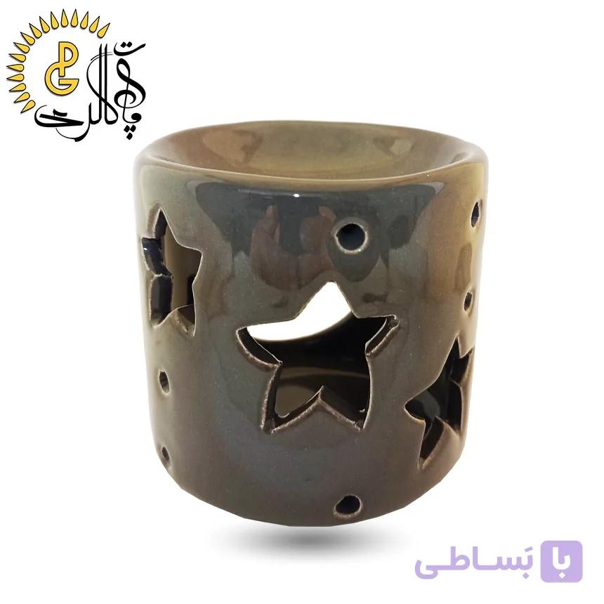 اسانس‌سوز سرامیکی طرح ستاره کد 5571 — تصویر 1