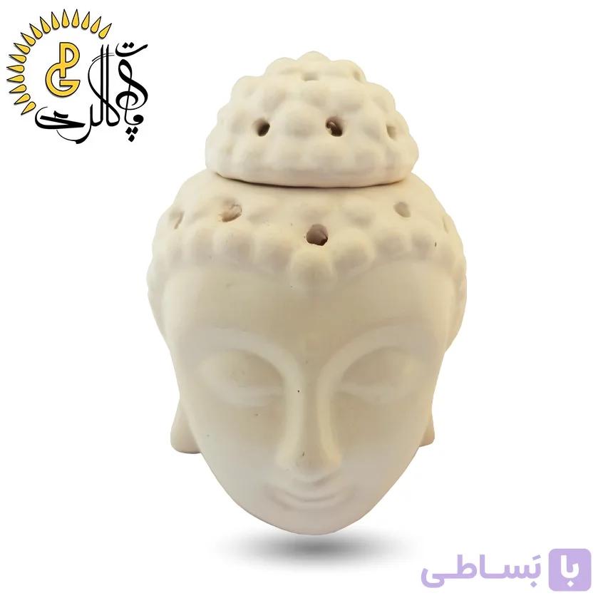 اسانس سوز سرامیکی طرح بودا سفید کد 5561 — تصویر 1