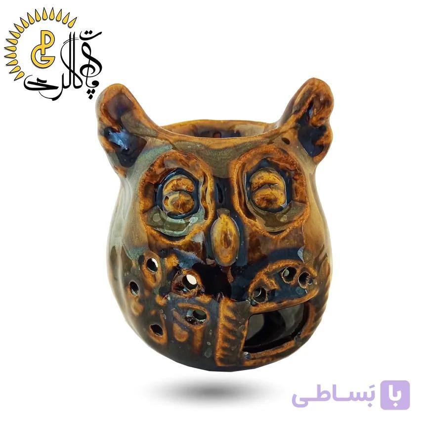 اسانس سوز سرامیکی طرح جغد کد 5544 — تصویر 1