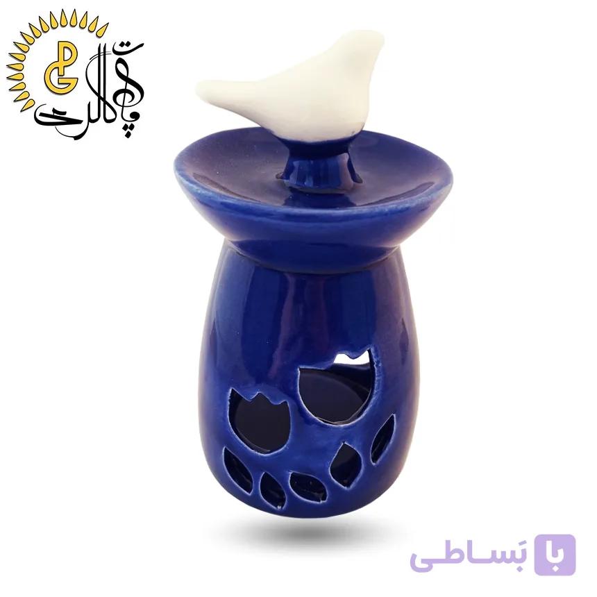اسانس‌سوز سرامیکی طرح پرنده آبی کد 897 — تصویر 1